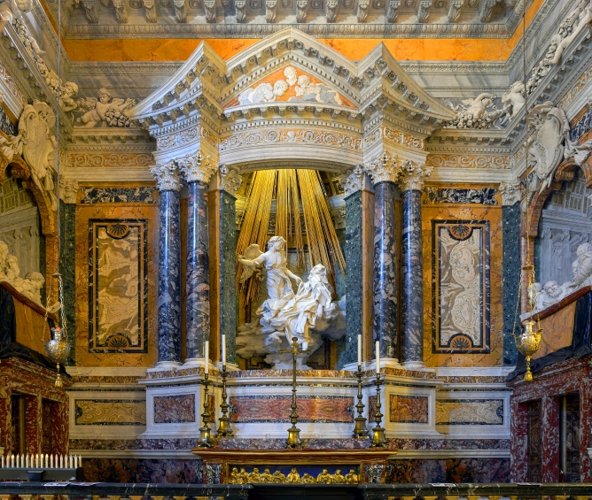 La chapelle Cornaro dans l’église Santa Maria della Vittoria à Rome.